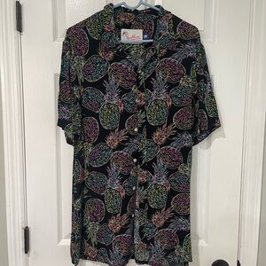 Chubbies Black Multicolor Pineapple Print Men's Shirt
